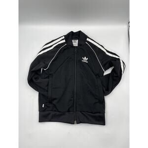 Adidas Youth Kids Adicolor SST Black Track Jacket Trefoil Zip Size 4T